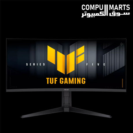 ASUS TUF Gaming VG34WQML5A gaming monitor with 34-inch WQHD 3440x1440 Fast VA panel, 250Hz refresh rate, 0.5ms response time, HDR10 support, and AMD FreeSync Premium available in Egypt