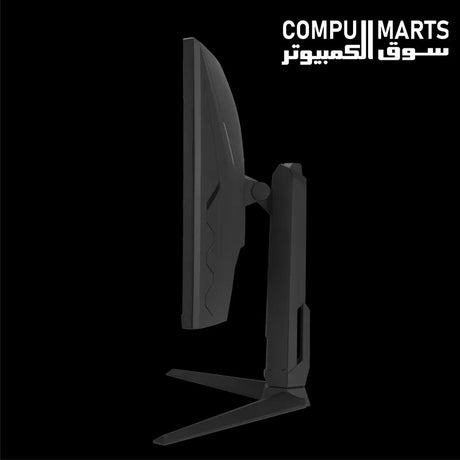 ASUS TUF Gaming VG34WQML5A rear view showing stand design and TUF branding