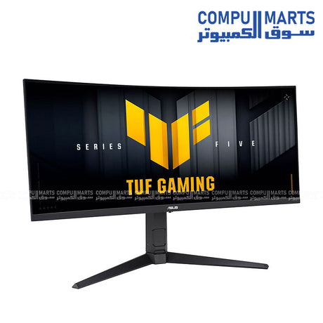 ASUS TUF Gaming VG34WQML5A gaming monitor with 34-inch WQHD 3440x1440 Fast VA panel, 250Hz refresh rate, 0.5ms response time, HDR10 support, and AMD FreeSync Premium available in Egypt
