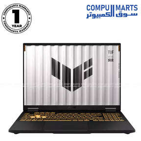 ASUS TUF Gaming F16 laptop with Intel i7-14650HX and RTX 5070