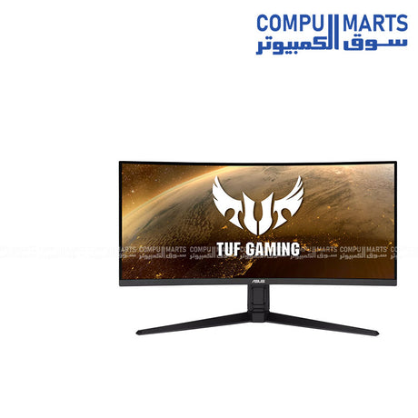 Ultrawide ASUS gaming monitor with DisplayPort 1.4, HDMI 2.0 connectivity, USB 3.2 hub, integrated speakers, and 165Hz refresh rate from Compumarts