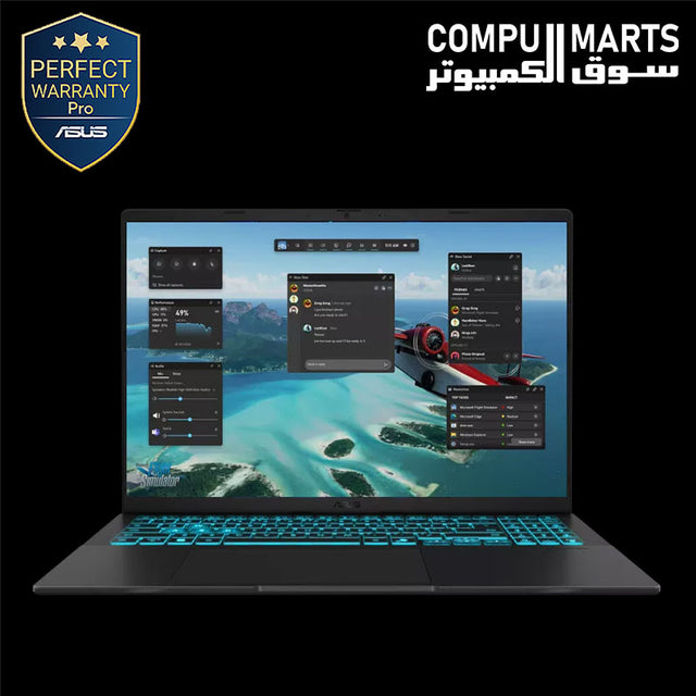 ASUS V16 V3607VH-EG005W Gaming Laptop with Intel Core 5 210H and RTX 5050 8GB
