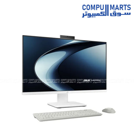 White ASUS V470VAK-WPE1617W all-in-one PC featuring 1TB PCIe 4.0 SSD, Intel Graphics and Windows 11 Home