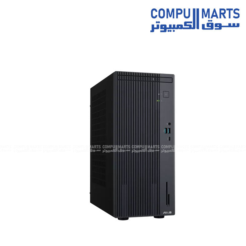 ASUS V500 Mini Tower Desktop PC with Intel Core i7, 16GB RAM, and 512GB SSD in a compact gray design