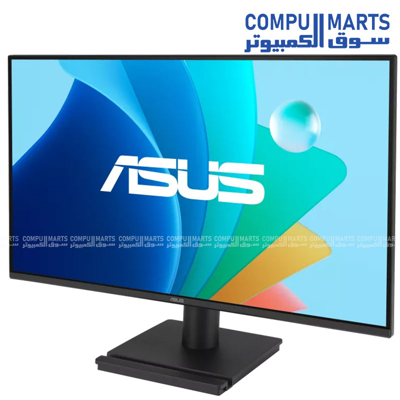 Frameless ASUS IPS gaming monitor with 1ms MPRT response time HDMI connectivity and Low Blue Light technology for smooth gameplay