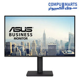 ASUS VA27AQSE 27 Inch QHD IPS business monitor with 2560x1440 resolution, 75Hz refresh rate, HDR10 support, 1ms MPRT response time, and ergonomic stand available in Egypt