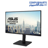Featuring a frameless 27 inch IPS panel with 178 degree viewing angles, the ASUS VA27AQSE monitor supports HDMI, DisplayPort, VGA, and Eye Care technologies for office setups in Egypt