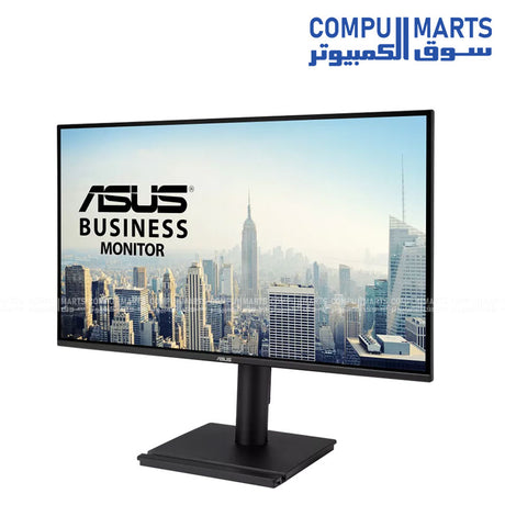 Featuring a frameless 27 inch IPS panel with 178 degree viewing angles, the ASUS VA27AQSE monitor supports HDMI, DisplayPort, VGA, and Eye Care technologies for office setups in Egypt