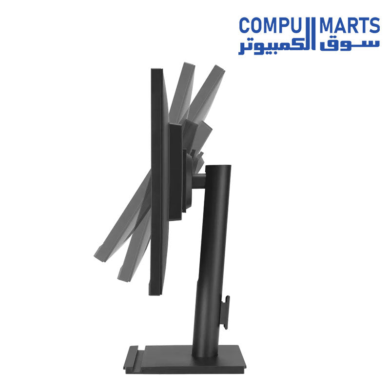 Full HD 27 inch ASUS monitor with anti-glare screen, 1ms MPRT response time, Adaptive-Sync VRR technology, and ergonomic stand adjustment for workspace use