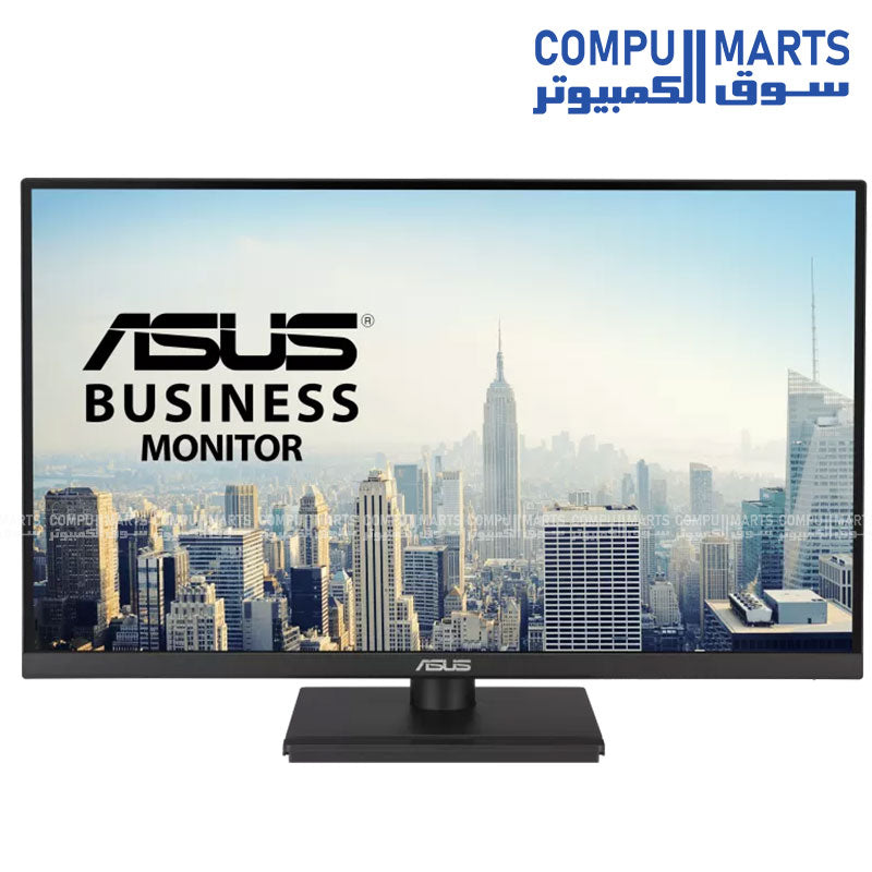 ASUS VA27UCPS 27 Inch 4K UHD IPS Business Monitor 3840×2160 HDR10 USB-C PD 65W Adaptive-Sync Ergonomic Display with Stereo Speakers and USB Hub