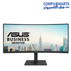 ASUS VA34VCPSR 34-inch WQHD Curved Docking Monitor with USB-C 96W, RJ45, HDR10, Adaptive-Sync, Eye Care – Buy in Egypt