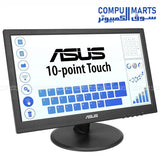 Frameless FHD monitor with projective capacitive 10-point touch support Flicker-Free technology and Low Blue Light features for comfortable viewing sessions