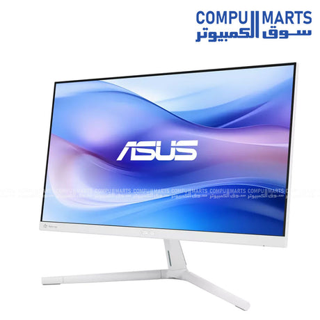 ASUS VU279HFI-W IPS monitor featuring SmoothMotion technology, 1ms MPRT response time, and built-in Air Ionizer for comfortable everyday viewing