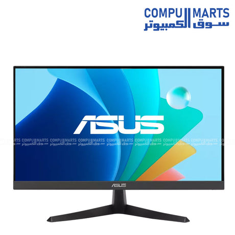 ASUS VY229HF Eye Care Gaming Monitor with 21.45-inch FHD IPS display, 100Hz refresh rate, 1ms MPRT response time, SmoothMotion technology, and Adaptive Sync support available in Egypt