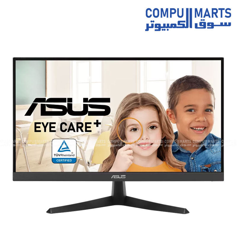 ASUS VY229Q 21.45-Inch FHD 1920x1080 IPS Eye Care Monitor with 75Hz Refresh Rate, 1ms MPRT, FreeSync Premium, DisplayPort, HDMI and Antibacterial Treatment