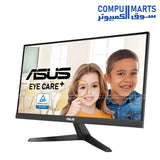 ASUS VY229Q 21.45-Inch FHD 1920x1080 IPS Eye Care Monitor with 75Hz Refresh Rate, 1ms MPRT, FreeSync Premium, DisplayPort, HDMI and Antibacterial Treatment
