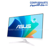 ASUS VY279HF-W monitor with 1920x1080 resolution IPS panel and 100Hz refresh rate for smooth viewing in Egypt