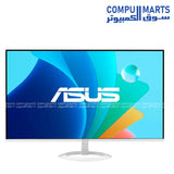 Experience smooth gaming monitor performance with ASUS VZ279HG-W featuring IPS panel technology, Full HD 1920x1080 resolution, SmoothMotion, and Low Blue Light support