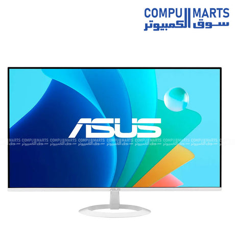Experience smooth gaming monitor performance with ASUS VZ279HG-W featuring IPS panel technology, Full HD 1920x1080 resolution, SmoothMotion, and Low Blue Light support