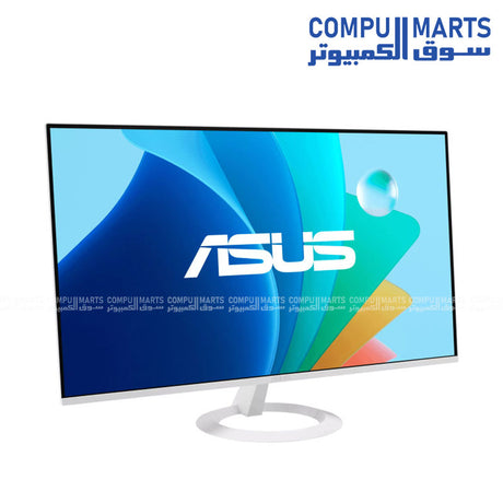 Experience smooth gaming monitor performance with ASUS VZ279HG-W featuring IPS panel technology, Full HD 1920x1080 resolution, SmoothMotion, and Low Blue Light support