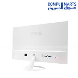 Experience smooth gaming monitor performance with ASUS VZ279HG-W featuring IPS panel technology, Full HD 1920x1080 resolution, SmoothMotion, and Low Blue Light support