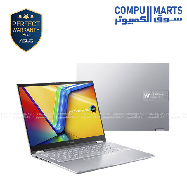 ASUS Flip 14 tent mode – convertible 2-in-1 laptop