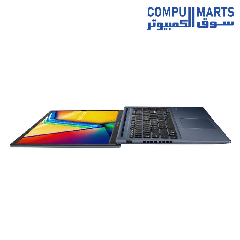 لابتوب Asus Vivobook 15 A1502ZA-EJ005Wشاشة بحجم 15.6 بوصة وبدقة فول هاد  معالج  كارت الشاشةIntel UHD Graphics المعالج  إنتل كور i5-12500H الذاكرة (الرام) 8 جيجابايت SSD سعة التخزين 512 جيجابايت نظام تشغيل Windows 11 اللون الأزرق الهادئ