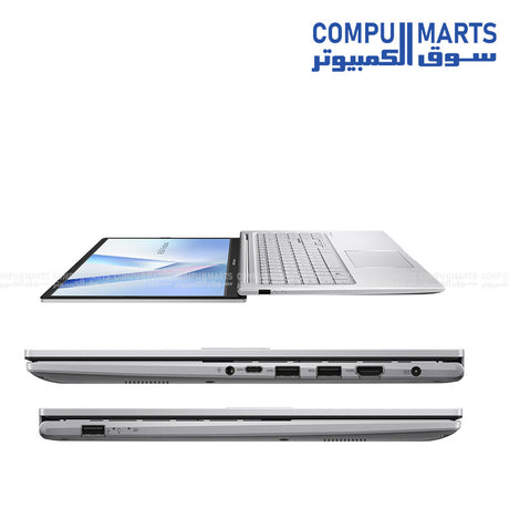 ASUS Vivobook 15 X1504VA-NJ083W laptop 15.6-inch FHD display with Intel Core i3-1315U processor, 8GB RAM, 256GB SSD, Windows 11 Home, Cool Silver color – buy online in Egypt