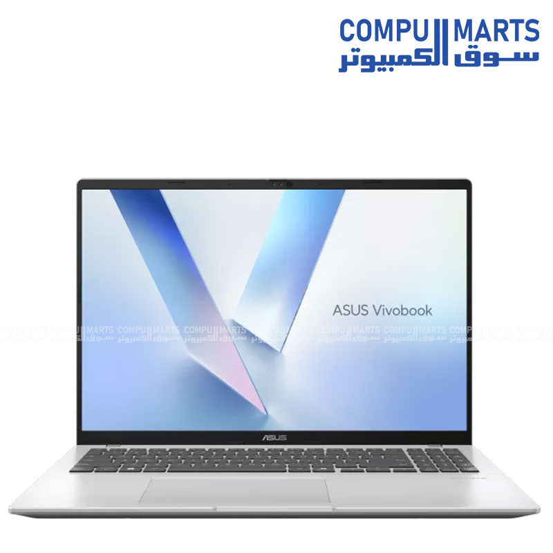 ASUS Vivobook 16 X1607CA-MB157W Laptop Intel Core Ultra 7 255H Processor 16 Inch WUXGA 512 GB SSD 16 GB RAM DDR5 Intel Graphics Win11 Cool Silver - 90NB15A2-M00FP0