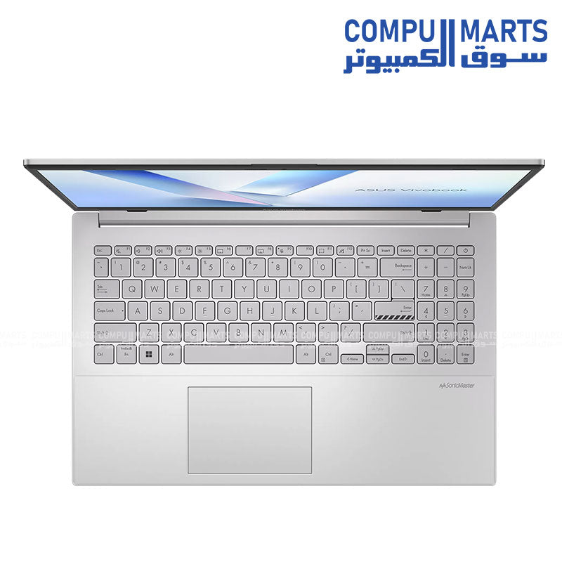ASUS Vivobook Go E1504FA-BQ085W Laptop – Ryzen 5 7520U, 8GB RAM, 512GB SSD, 15.6" FHD, Radeon Graphics, Windows 11 – Cool Silver