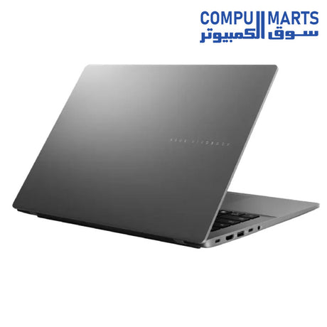 Alt Text 1: ASUS Vivobook S14 S3407AA-SF155W laptop in Matte Gray available at Compumarts Egypt