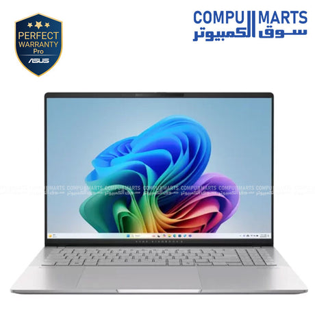 ASUS Vivobook S16 S3607CA-SH070W – Intel Core Ultra 7 – 16GB RAM – 1TB SSD – Intel Arc Graphics – 16 inch OLED Laptop – Silver – Egypt