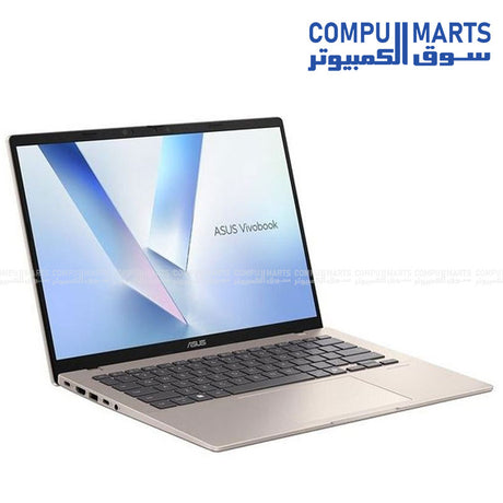 ASUS Vivobook X1407QA-LY045W Platinum Gold Laptop Snapdragon X1 16GB 512GB 14-inch WUXGA IPS Display