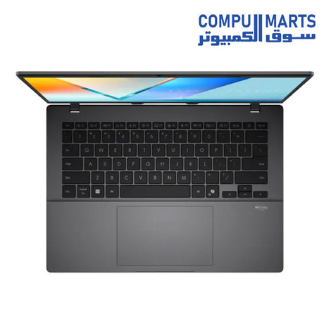 Side profile of ASUS Vivobook S14 S3407AA-SF155W showing USB and HDMI port layout