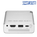  ASUS ZenBeam E1R DLP projector supporting maximum 1920x1080 input resolution and 16-inch to 120-inch projection size