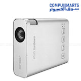 ASUS ZenBeam E1R projector with 120% sRGB color saturation, 16.7 M display colors and 500:1 contrast ratio