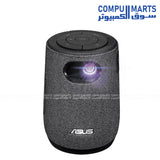 ZenBeam Latte L1 projector featuring wireless projection Bluetooth connectivity and WiFi embedded system for seamless content streaming and flexible device pairing