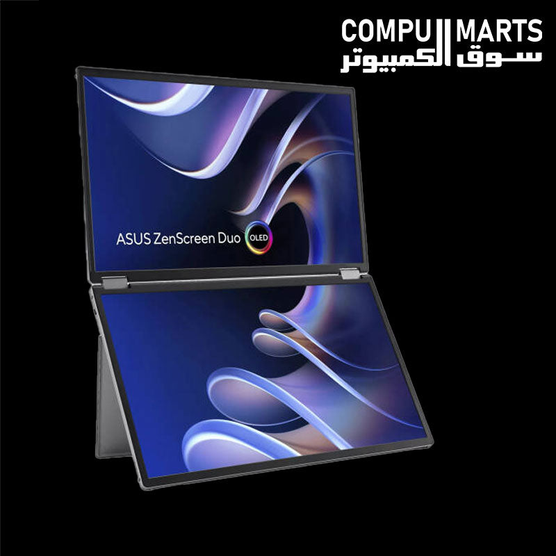 ASUS ZenScreen Duo OLED MQ149CD dual 14-inch WUXGA portable monitor