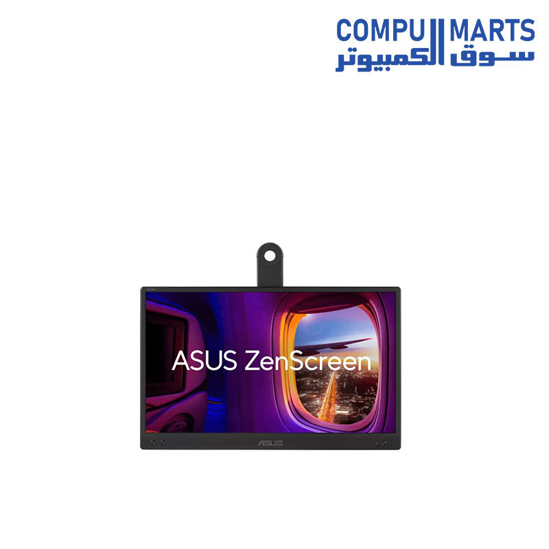 ASUS ZenScreen MB166CR display featuring 5ms GTG response time 178 degree viewing angles low blue light technology and TÜV Flicker-free certification from Compumarts