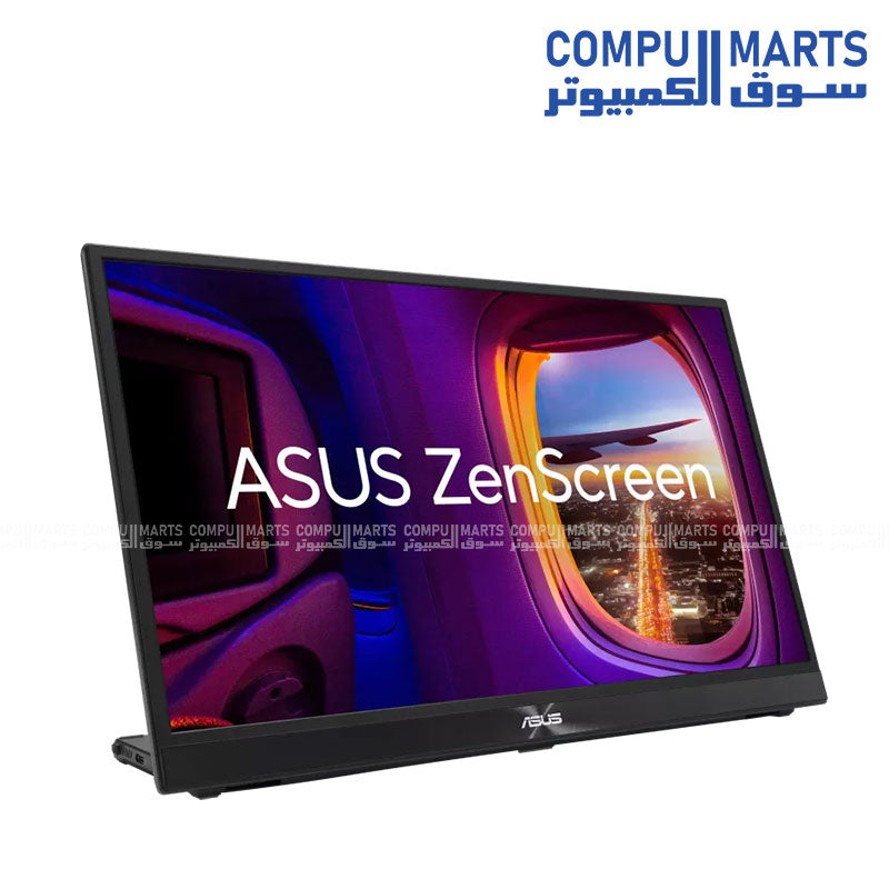 ASUS ZenScreen MB17AHG 17.3 Inch Portable Monitor with Full HD IPS Display 144Hz SmoothMotion FreeSync Premium USB Type-C HDMI and L Shaped Kickstand