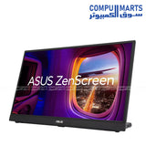 ASUS ZenScreen MB17AHG 17.3 Inch Portable Monitor with Full HD IPS Display 144Hz SmoothMotion FreeSync Premium USB Type-C HDMI and L Shaped Kickstand