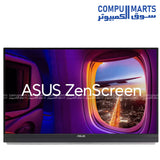 Portable ASUS IPS monitor featuring 2560x1440 resolution Adaptive-Sync support and anti-glare display with 2.1 channel audio system