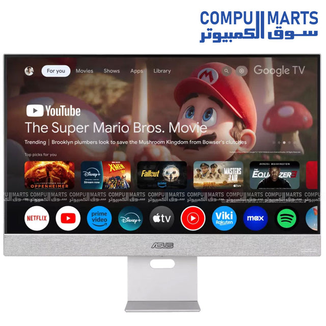 ASUS ZenScreen Smart MS27UC 27-inch 4K UHD IPS smart monitor with Google TV USB-C 90W Power Delivery and wireless display support for modern setups in Egypt