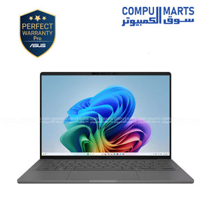 ASUS Zenbook A14 UX3407QA-QD155W featuring a 16-inch FHD+ OLED display with 100% DCI-P3 and 600nits from Compumarts