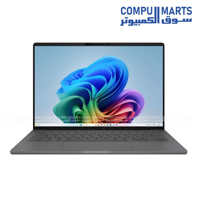  ASUS Zenbook A14 UX3407QA-QD155W laptop with Snapdragon X X1 26 100, 16GB LPDDR5X, 512GB Gen4 SSD and 16-inch OLED display