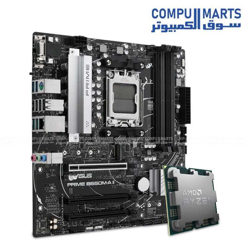 ASUS PRIME B650M-A II + Ryzen 5 7600X Combo