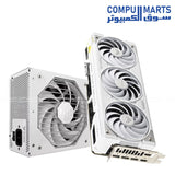 ASUS TUF RTX 5070 Ti White BTF – 1000W TUF Gaming Power Supply, Premium White Build