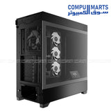 GAMDIAS ATLAS P1 Mid Tower Gaming Case – Tempered Glass – ARGB Fans – ATX / Micro-ATX / Mini-ITX – USB Type-C