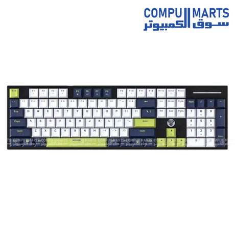 Fantech ATOM104S MK878S White Taro / Rosie  Mechanical Keyboard
