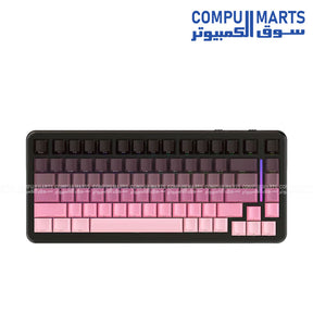 ATTACK SHARK M86 mechanical keyboard equipped with pre-lubed hot-swap linear Blueberry switches and 3/5-pin hot-swappable support.